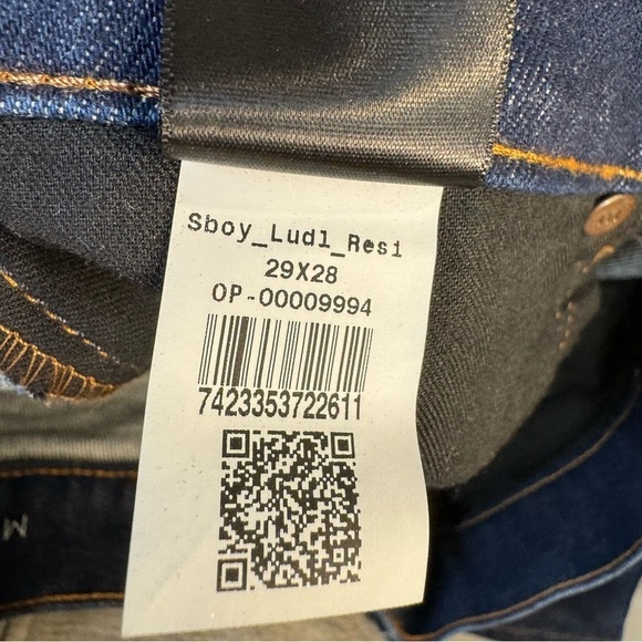 Mott & Bow Denim Boyfriend Dark Wash Jeans Womens Size 29 - Picture 8 of 8